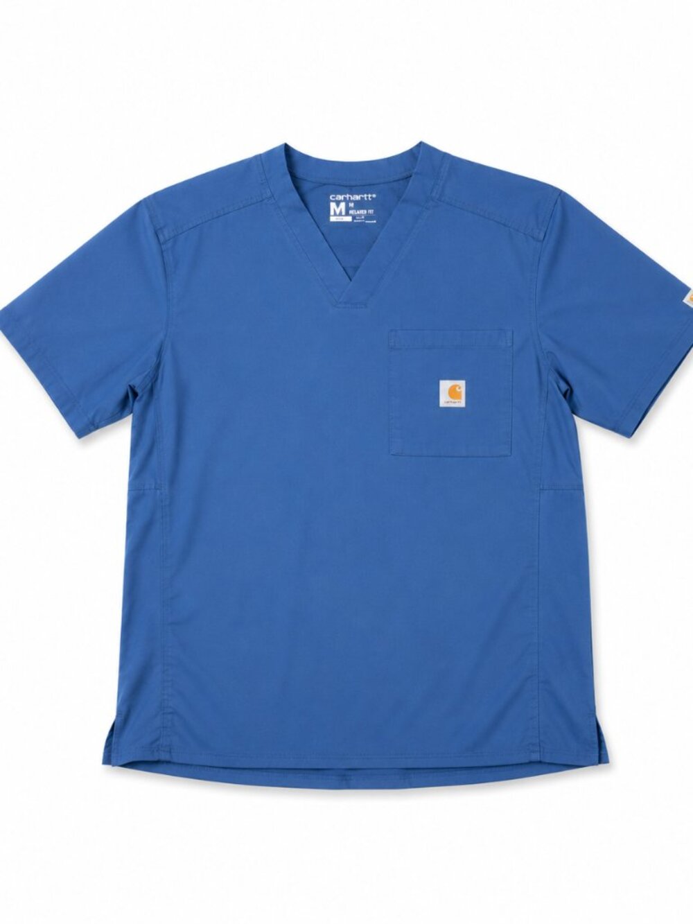 Carhartt Force Scrub Top Men’s M Navy Blue Modern Fit Medical Workwear
